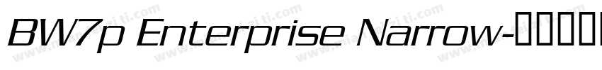 BW7p Enterprise Narrow字体转换